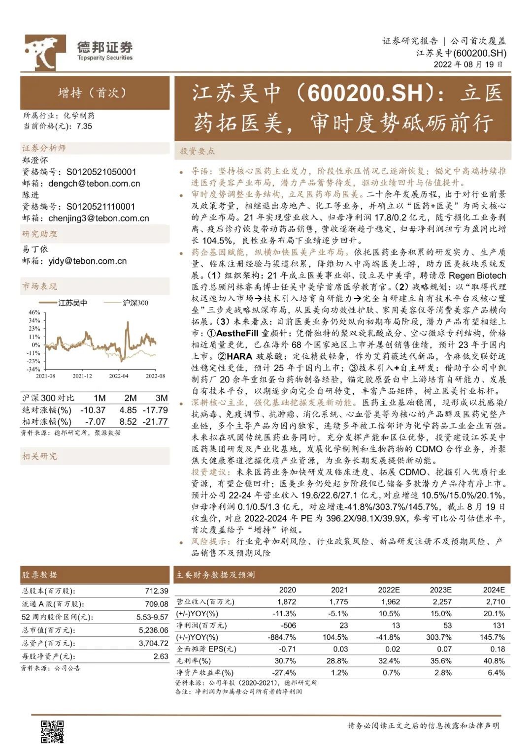 医与美产业笔记 | 江苏吴中：立医药拓医美，审时度...